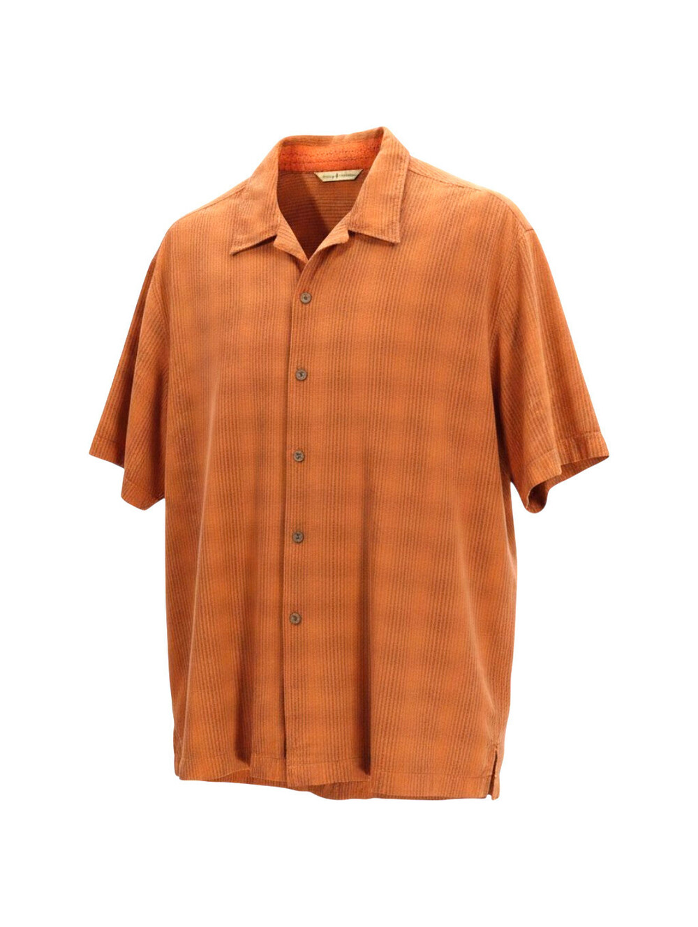 Tommy Bahama Men's  L Silk Brown  Short Sleeve